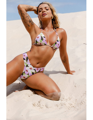 Biquini top cortininha + calcinha asa delta...