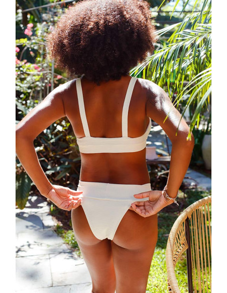 Biquini canelado Pérola