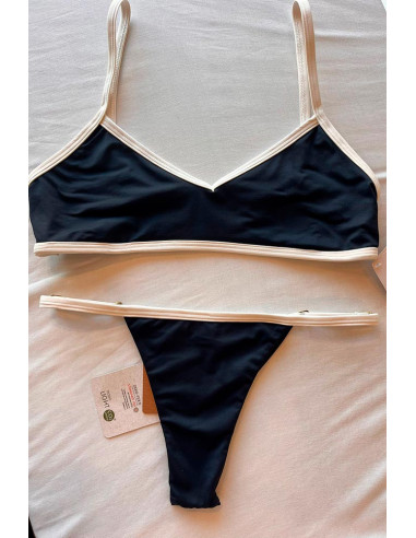 Biquini top regata + calcinha com regulador...