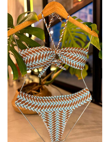 Biquini tomara que caía + calcinha cintura alta...